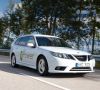 Elektroauto Saab 9 3 Epower Auf Dem Pariser Autosalon