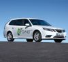 Elektroauto Saab 9 3 Epower Auf Dem Pariser Autosalon