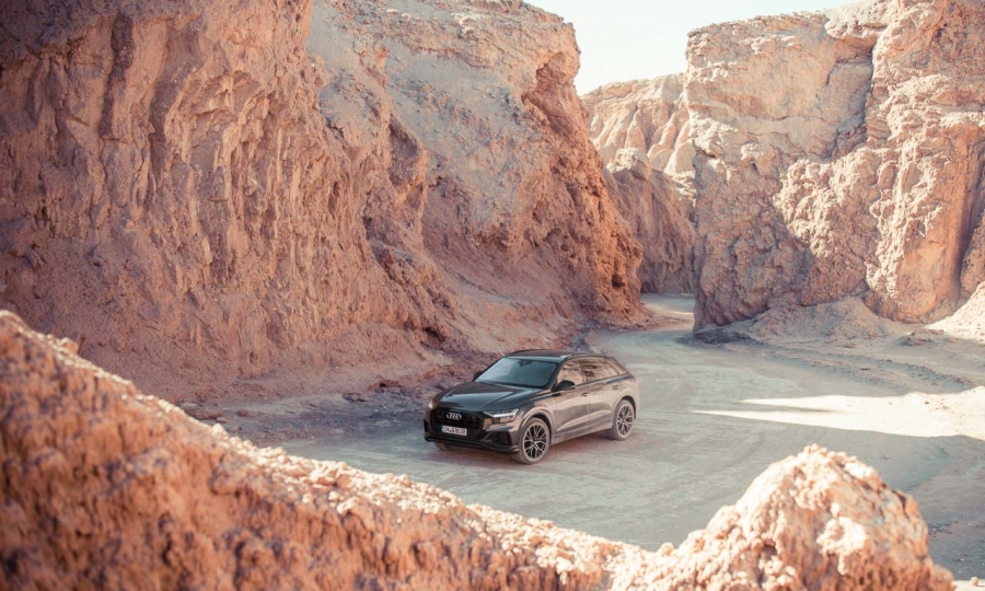 Mit dem Audi Q8 durch die Atacama Wüste
