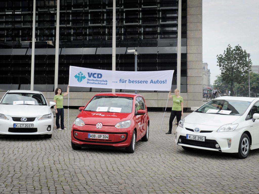 VCD Umweltliste: VW eco up! mit Erdgasantrieb siegt gegen Hybridautos