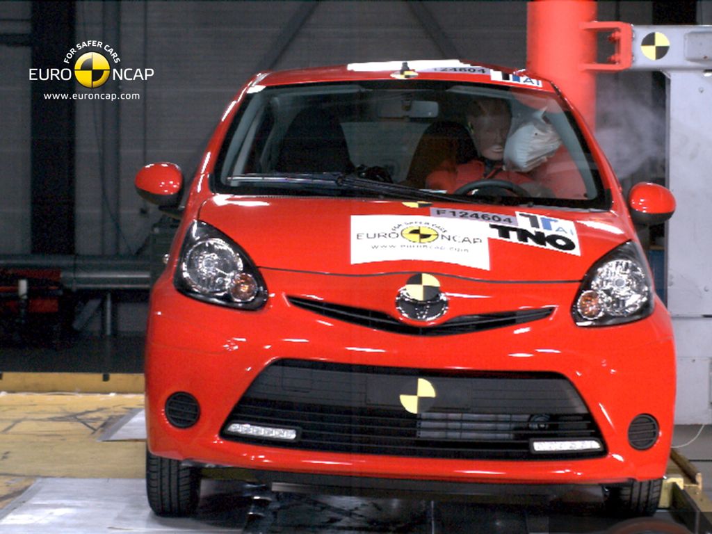 NCAP Crashtest: 3 Sterne für den Toyota Aygo