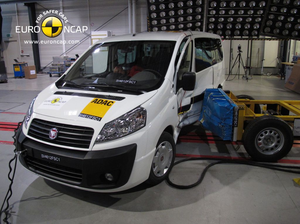 Euro NCAP Crashtest: Kleintransporter Peugeot Expert mit drei von fünf Sternen bewertet