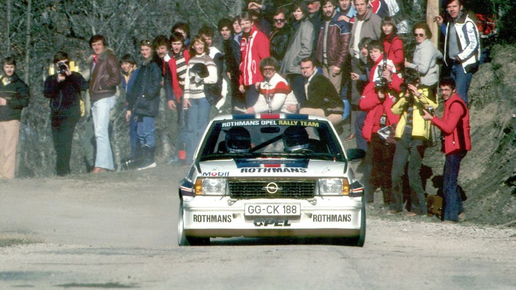 ADAC Eifel Rallye Festival : Walter Röhrl im Opel Ascona 400 unterwegs