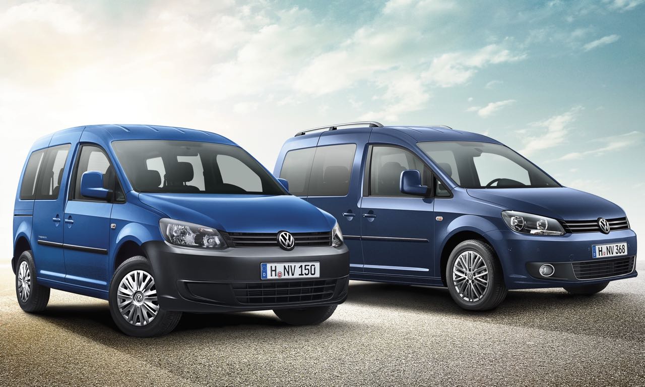 Volkswagen Caddy als Team Sondermodell und Team Edition