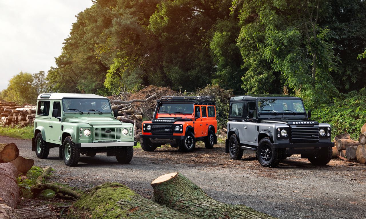 Drei Land Rover Defender Sondermodelle für eine scheidende Legende.