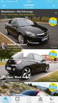 Opel CarUnity iPhone Smartphone CarSharing 3 203x360 - Opel CarUnity: Wie man mit seinem Auto Geld verdienen kann.