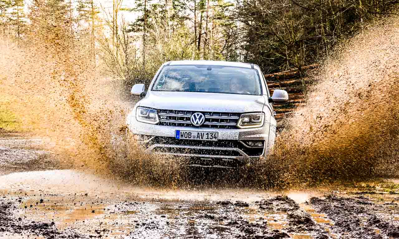 Mit dem VW Amarok V6 TDI mit 204 PS in den Schlamm – Offroad-Test