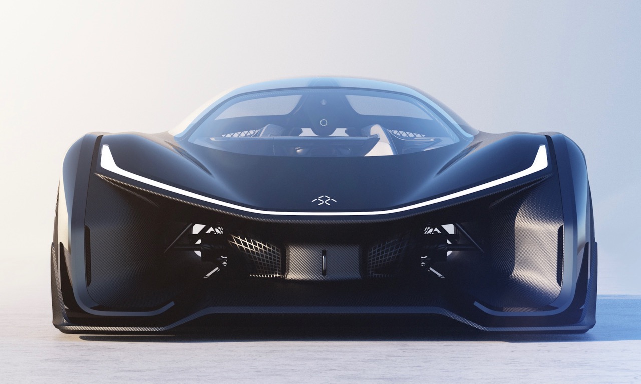 Faraday Future FFZERO1 Sportwagen Konzept Concept CES Las Vegas 1000 PS Elektro Tesla Model S Rennwagen USA Automobil AUTOmativ Benjamin Brodbeck Design