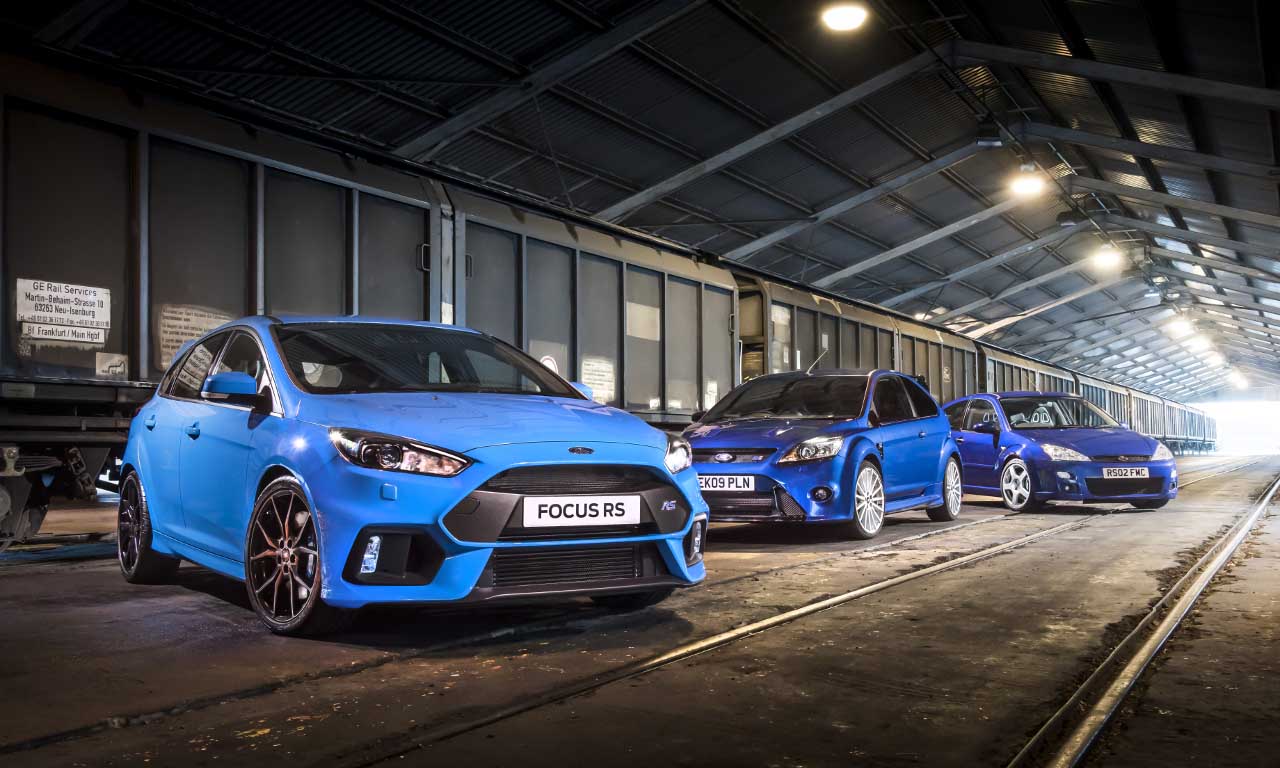 Focus RS Mk3, Mk2 & Mk1Photo: James Lipman