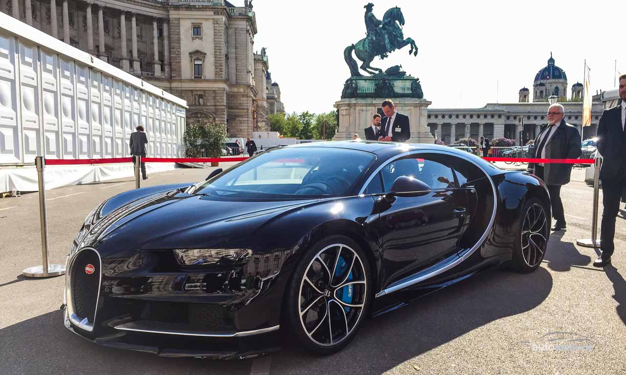 Der Bugatti Chiron kam zum ersten Mal nach Wien!