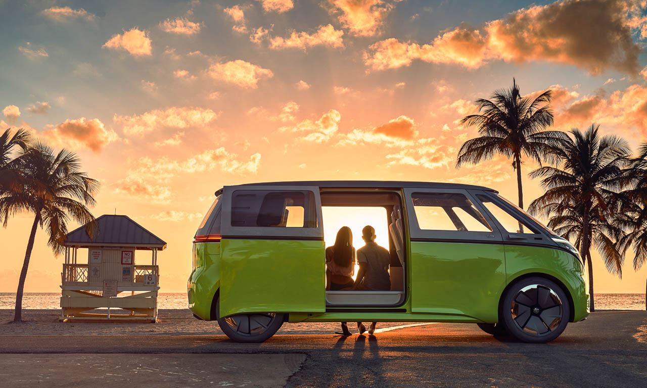 Volkswagen I.D. Buzz: Wir alle wollen romantische Elektrobus-Sonnenuntergangs-Momente!