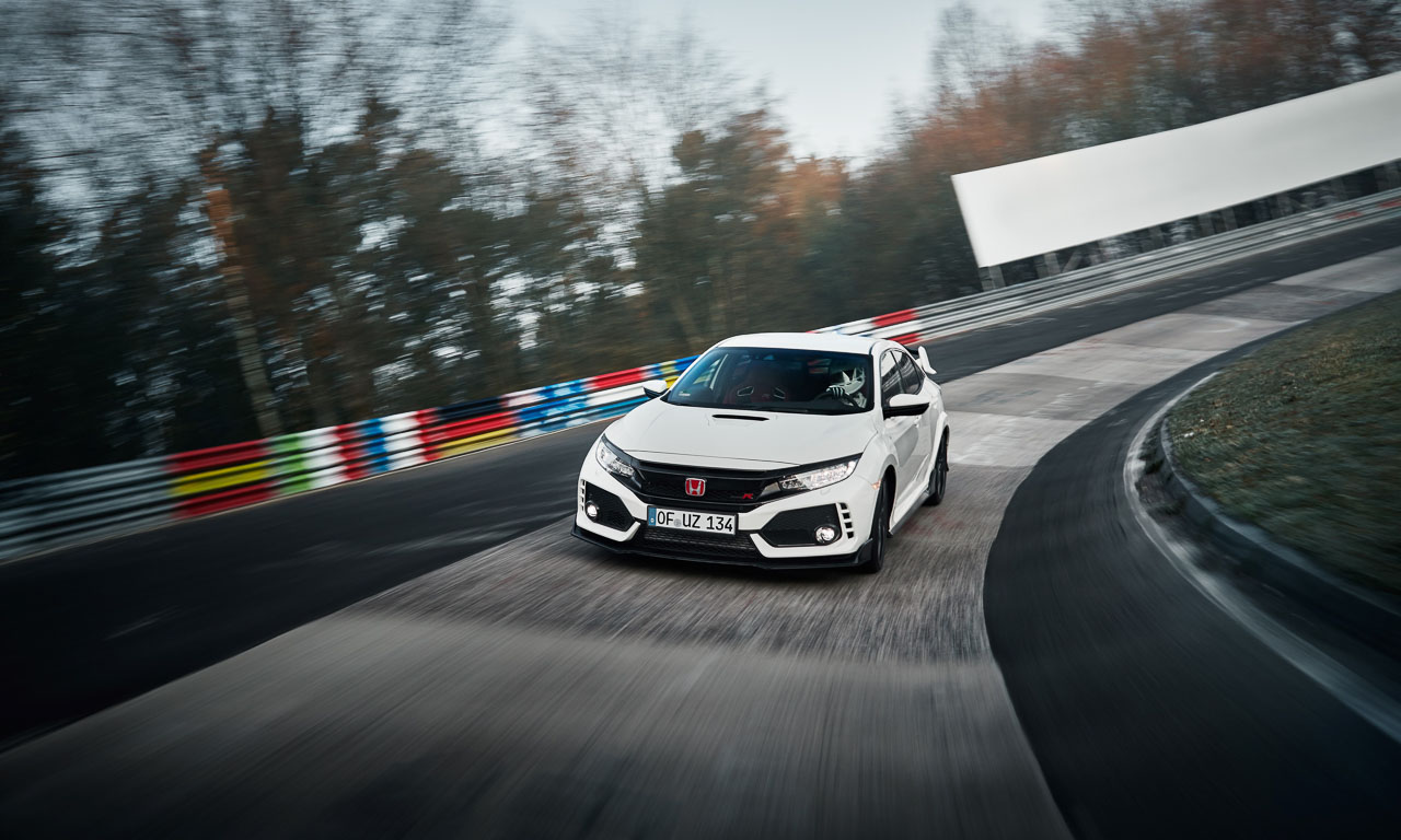 Honda Civic Type R Rundenrekord Nordschleife AUTOmativ.de 3 - Schneller als Clubsport S: Honda Civic Type R mit neuem Nordschleifen-Rekord!