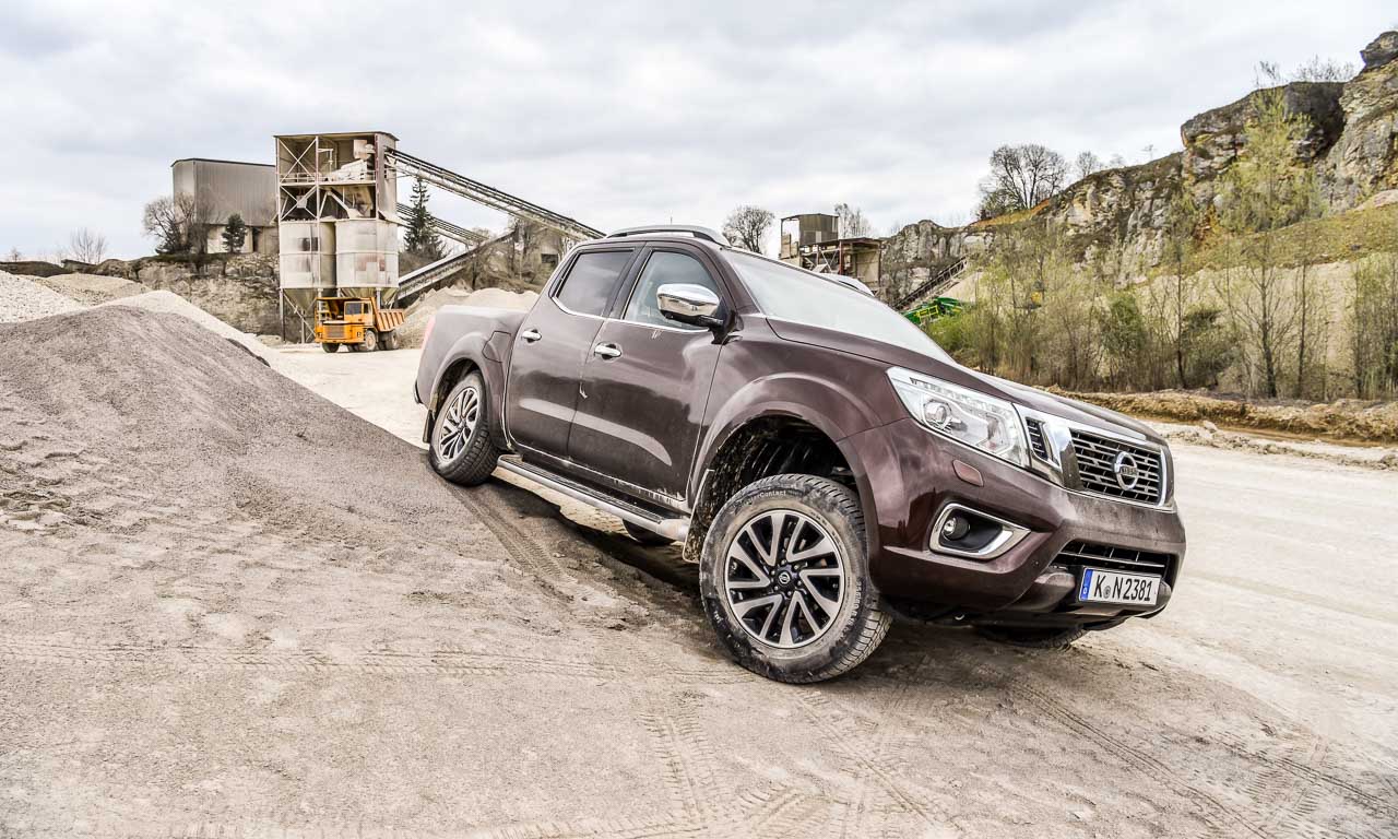 1Nissan Navara PickUp Truck 4x4 2017 Offroad im Steinbruch Test von AUTOmativ.de Benjamin Brodbeck Fahrbericht 14 - Fahrbericht Nissan Navara Pick-Up (2.3, 190 PS): Monsterspiele im Steinbruch