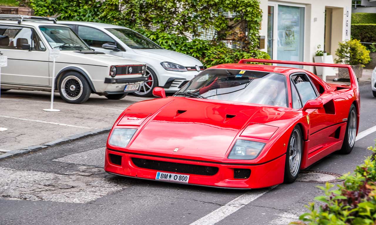 Ferrari F40 Woerthersee GTI Treffen 2017 Partycrasher AUTOmativ.de Benjamin Brodbeck - Partycrasher: Ferrari F40 beim GTI-Treffen 2017 am Wörthersee