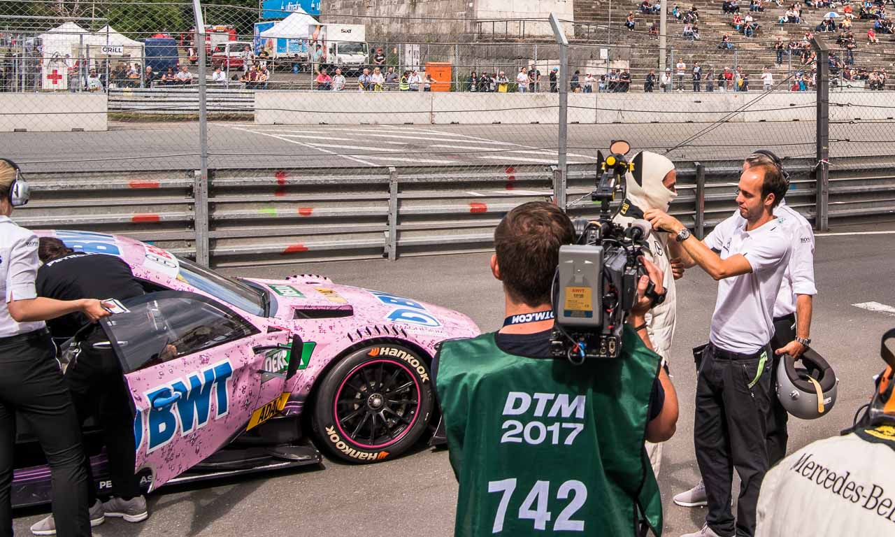 DTM Deutsche Tourenwagen Meisterschaft Norisring 2017 Petronas Nuernberg AUTOmativ.de Benjamin Brodbeck Mercedes AMG BMW Audi Sport SONNTAG 4 - Mitfahrt meines Lebens: Mit Daniel Juncadella im AMG C63 DTM über den Norisring