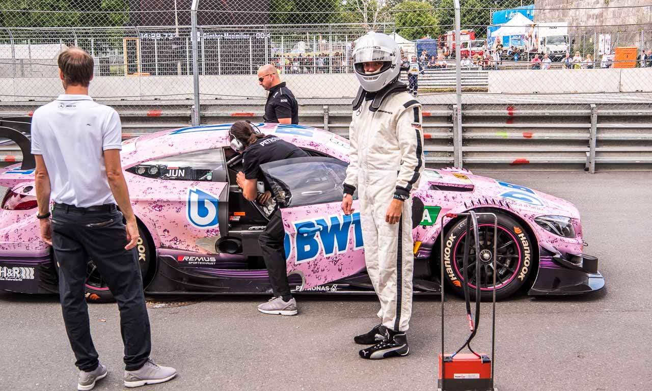 DTM Deutsche Tourenwagen Meisterschaft Norisring 2017 Petronas Nuernberg AUTOmativ.de Benjamin Brodbeck Mercedes AMG BMW Audi Sport SONNTAG 8 - Mitfahrt meines Lebens: Mit Daniel Juncadella im AMG C63 DTM über den Norisring