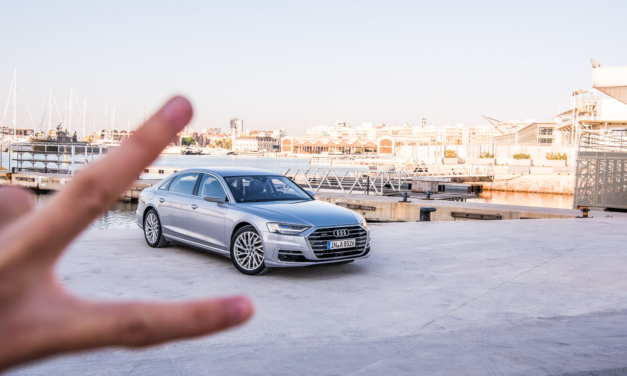 Neuer Audi A8 2018 im ersten Fahreindruck Test Fahrbericht Neuvorstellung Benjamin Brodbeck AUTOmativ 31 - Test Audi A8 55 TFSI Langversion: "Hallo Audi, ich habe Angst!"