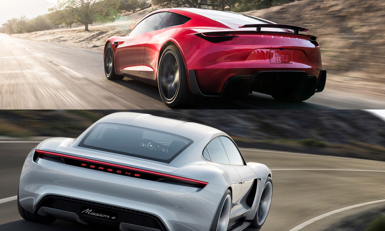 Der neue Tesla Roadster ist jetzt die größte Herausforderung für den Porsche  Mission E @  - Das Auto Magazin