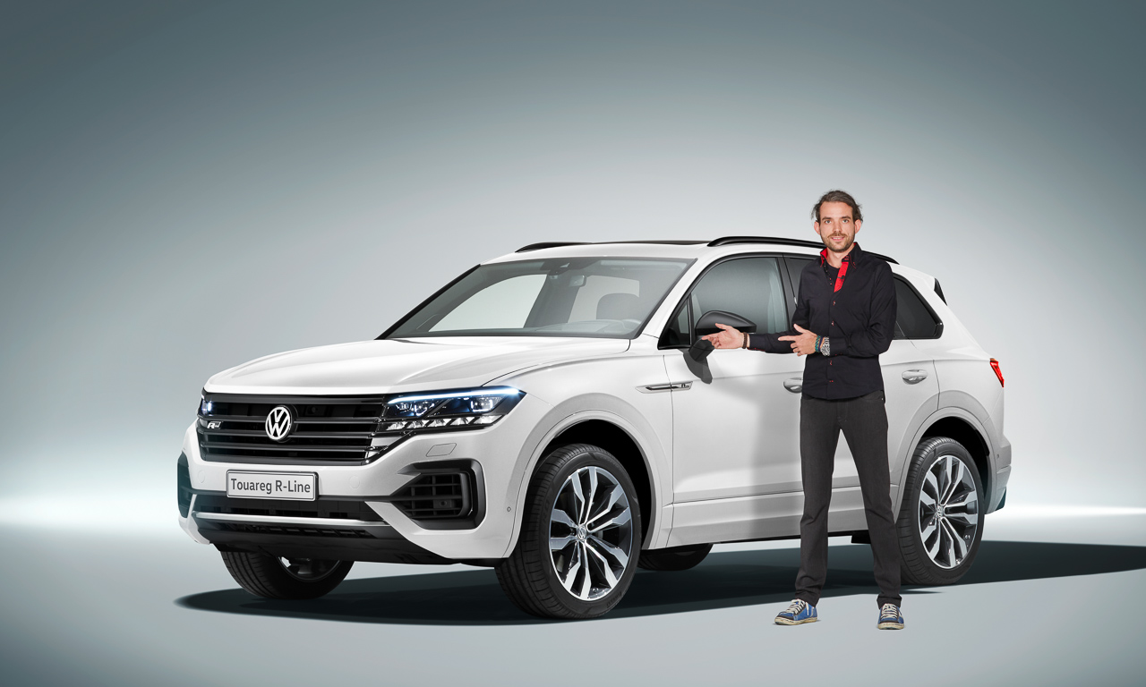 4YT VW Volkswagen Touareg 2018 Neu R Line V8 Diesel V6 Diesel V6 Benziner im Test Review Statisch Weltpremiere Peking AUTOmativ.de Benjamin Brodbeck 6 - Neuer VW Touareg (2018) kommt mit Mega-Display: Erste Sitzprobe