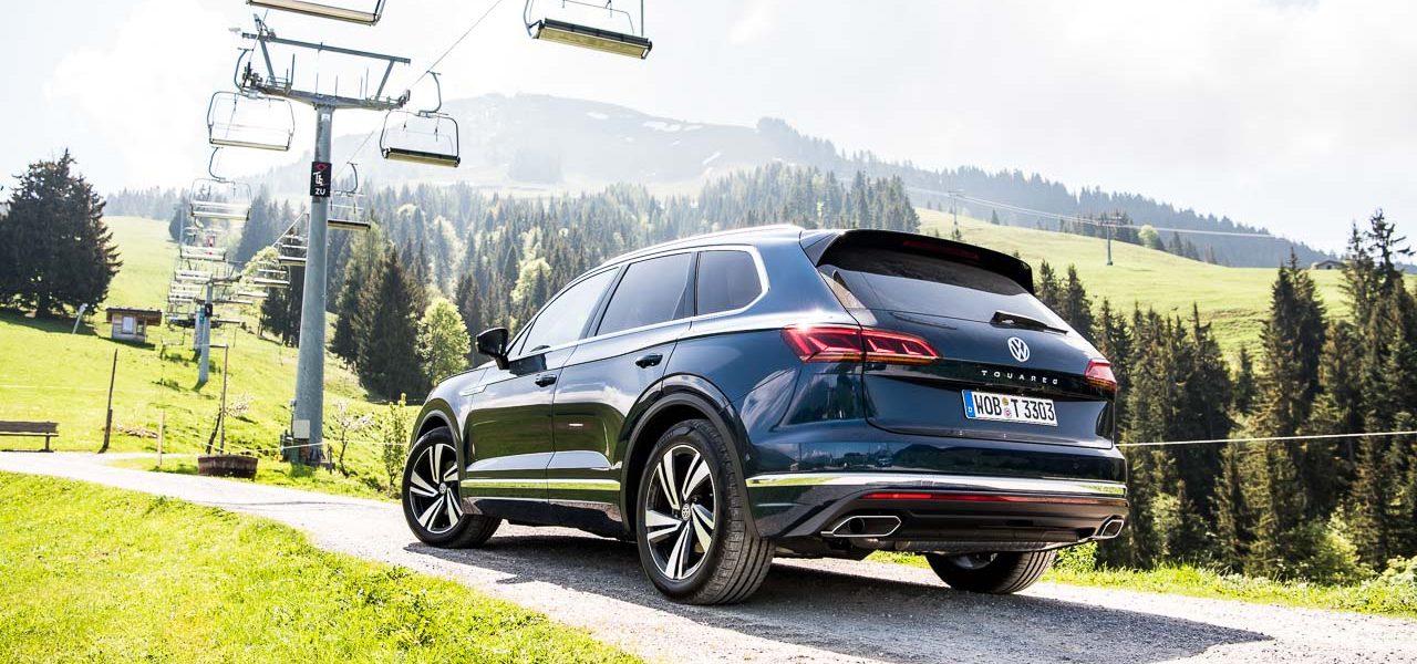 1Volkswagen VW Touareg Elegance V6 3.0 286 PS 600 Nm 2018 Fahrbericht Test Aquamarineblau Metallic Salzburg Tirol Benjamin Brodbeck AUTOmativ.de 31 1280x600 - Fahrbericht neuer VW Touareg 3.0 TDI (286 PS): Dynamischer Schwergewichtsleichtfuß