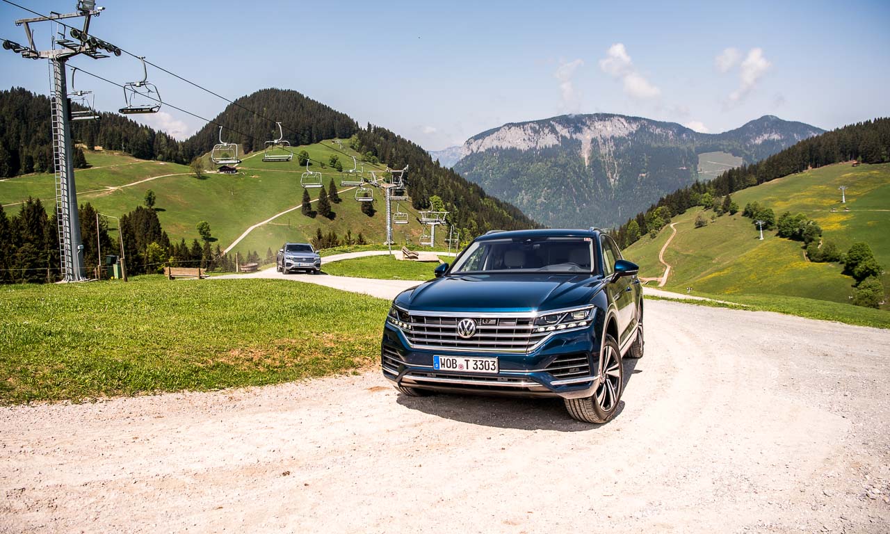 Volkswagen VW Touareg Elegance V6 3.0 286 PS 600 Nm 2018 Fahrbericht Test Aquamarineblau Metallic Salzburg Tirol Benjamin Brodbeck AUTOmativ.de 37 - Fahrbericht neuer VW Touareg 3.0 TDI (286 PS): Dynamischer Schwergewichtsleichtfuß