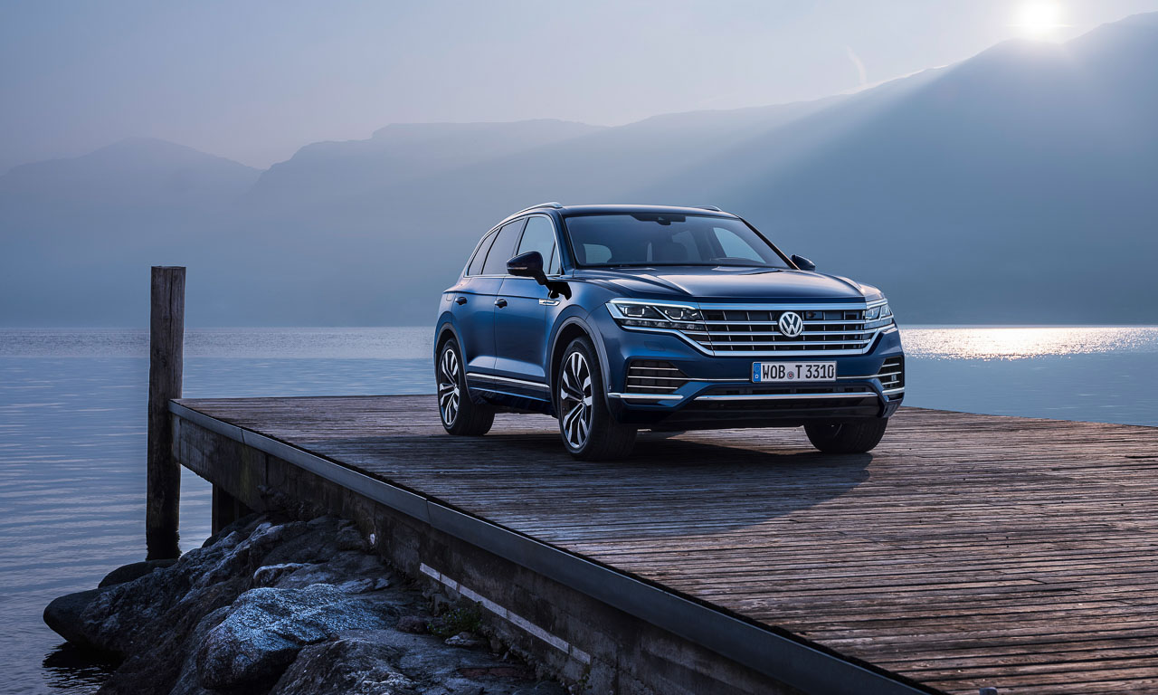 Volkswagen VW Touareg Elegance V6 3.0 286 PS 600 Nm 2018 Fahrbericht Test Aquamarineblau Metallic Salzburg Tirol Benjamin Brodbeck AUTOmativ.de 7 - Fahrbericht neuer VW Touareg 3.0 TDI (286 PS): Dynamischer Schwergewichtsleichtfuß