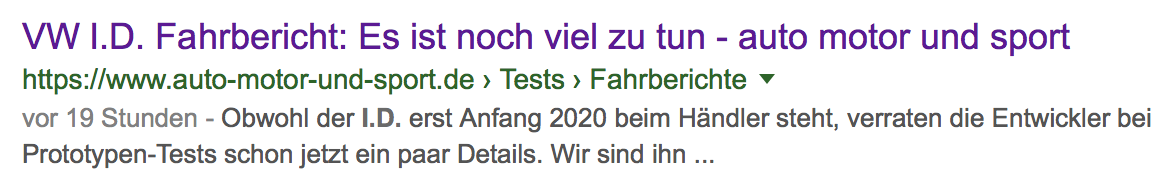 Bildschirmfoto 2018 12 16 um 20.39.40 e1544989333979 - Medien zum Fahrbericht des VW ID.: "Noch viel zu tun" und: "Der Golf ist tot"