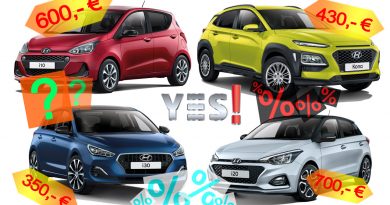 Hyundai Sondermodelle YES Kona i10 i20 i30 YES Kopie 390x205 - Hyundai YES! und YES! Plus Sondermodelle i10, i20, i30 und Kona - Lohnen sie sich?