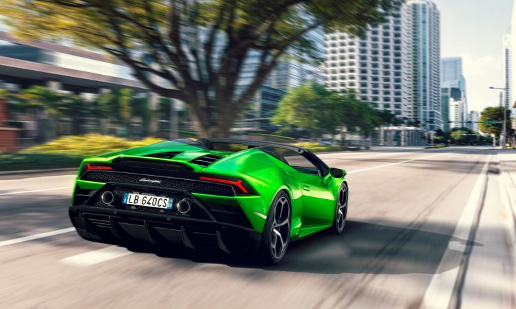 Lamborghini Huracan Evo Spyder 750x450 - Lamborghini Huracan Evo Spyder als offenes 640 PS starkes Biest