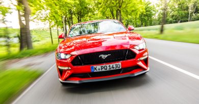 Ford Mustang GT 2019 V8 450 PS im Fahrbericht und Test AUTOmativ.de Benjamin Brodbeck 8 390x205 - Fahrbericht Ford Mustang GT Cabrio (V8): Urgewaltiges Urgestein!