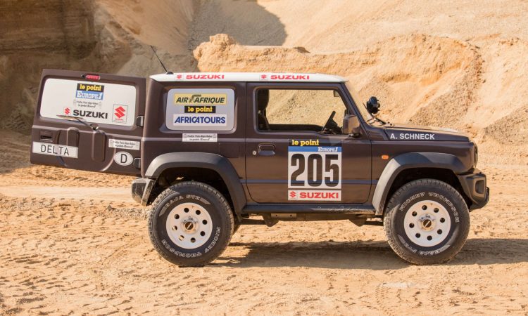 Suzuki Jimny von delta4x4 –Back to the Roots of Dakar 6 750x450 - Revival des Suzuki Jimny - Delta 4x4 verpasst dem Zwerg einen Offroad Anzug