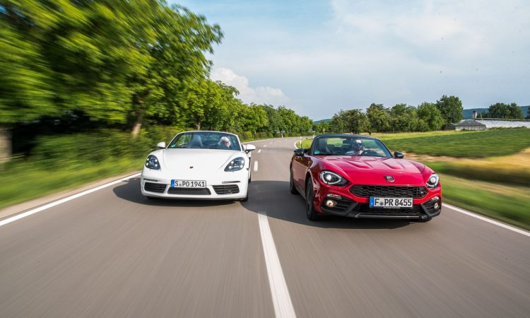 Abarth 124 Spider Test Fahrbericht AUTOmativ.de Benjamin Brodbeck Ilona Farsky Stefan Emmerich 718 Boxster Mazda MX 5 LQ 53 750x450 - Doppelter Preis, doppelter Spaß? 981 Boxster GTS, GTS 4.0, Abarth 124 Spider?