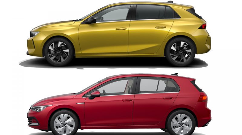 Opel Astra Elegance vs. VW Golf 8 Style: Der Konfigurator