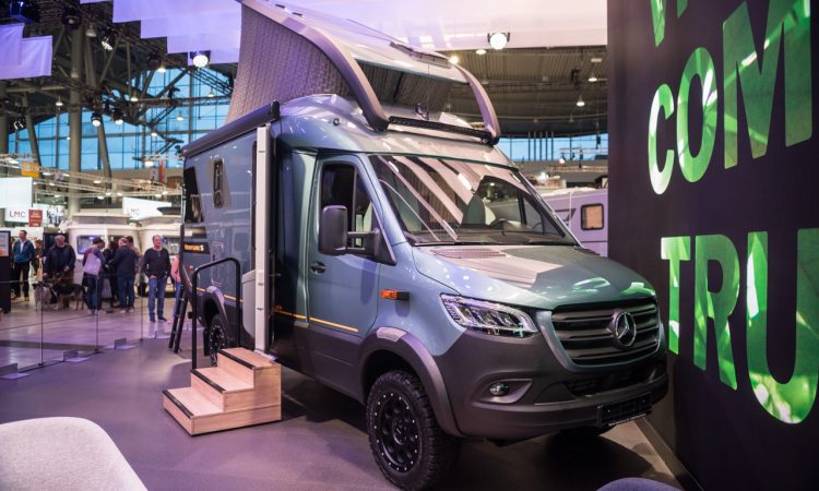 Hymer Venture S 2023 Expeditionsmobil Wohnmobil CMT 2023 Stuttgart Mercedes Sprinter Basis AUTOmativ.de 13 750x450 - Hymer Venture S (2023): Offroad-Camper auf Sprinter-Basis als rollendes Tinyhouse