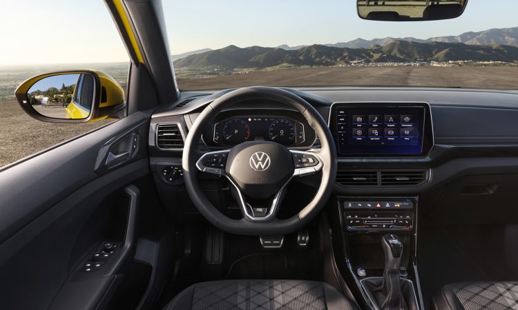VW T Cross Facelift 2024 T Cross neu Volkswagen SUV AUTOmativ.de 15 750x450 - VW T-Cross Facelift (2024): Mehr Stützlast, knallbunt und mit neuem Lichtdesign