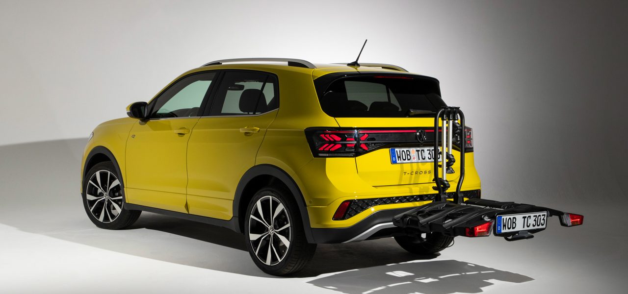 VW T Cross Facelift 2024 T Cross neu Volkswagen SUV AUTOmativ.de 32 1280x600 - VW T-Cross Facelift (2024): Mehr Stützlast, knallbunt und mit neuem Lichtdesign