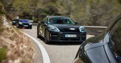 Porsche Panamera 2024 mit V8 und neuem PDK auf letzten Abstimmungsfahrten AUTOmativ.de News Porsche Panamera E hybrid 2024 7 390x205 - Neue Generation des Porsche Panamera (2024) mit neuem PDK und wieder mit V8-Versionen